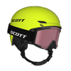 SCOTT Keeper 2 Helm + Shield Junior Skibrillen-Set Neon Yellow - Black