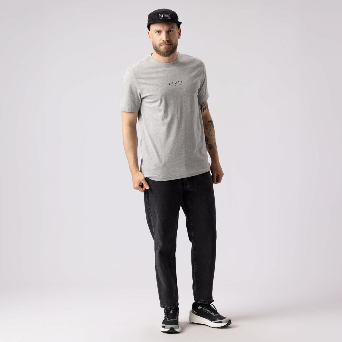 SCOTT Typo T-Shirt Herren – Anwendungsansicht 1