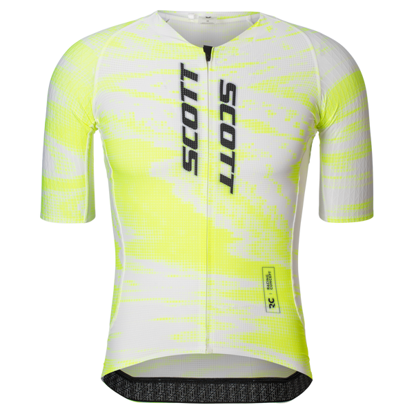 SCOTT RC Ultd Aero Kurzarm-Radtrikot Herren – Safety Yellow/White Packshot