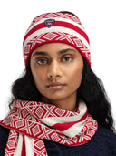 Dale Of Norway KVITEGGA HEADBAND Raspberry Offwhite One size - PeakStyle