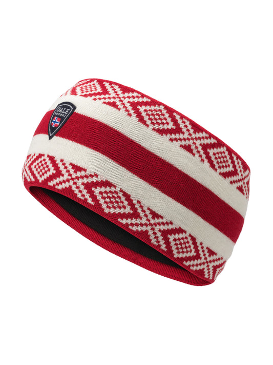 Dale Of Norway KVITEGGA HEADBAND Raspberry Offwhite One size - PeakStyle