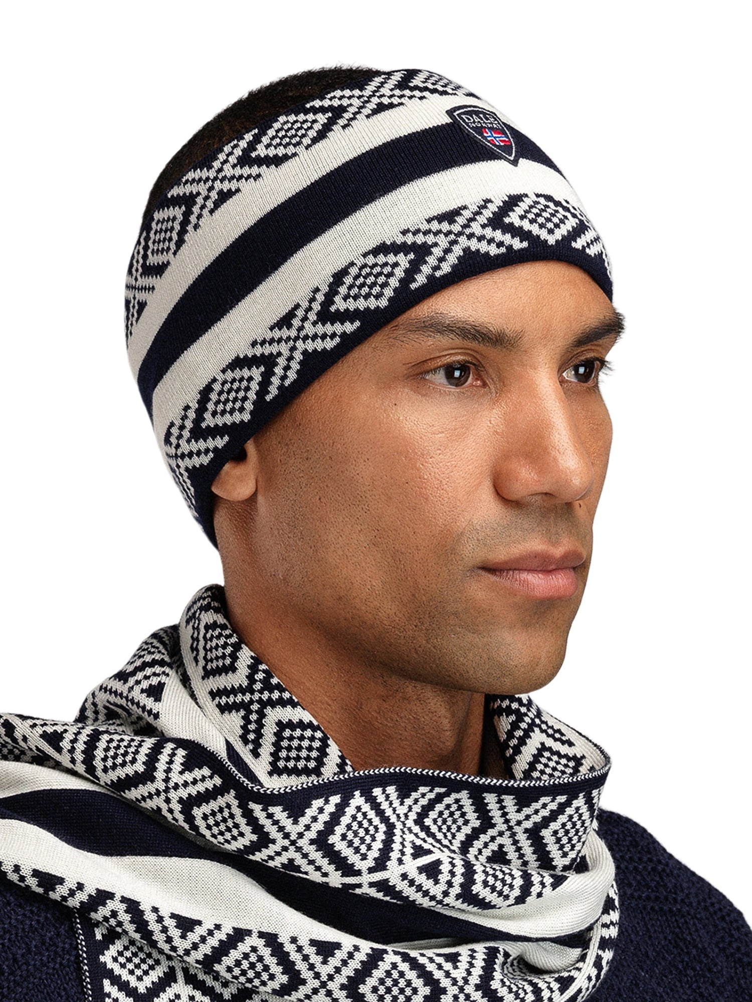 Dale Of Norway KVITEGGA HEADBAND Navy Offwhite One size - PeakStyle