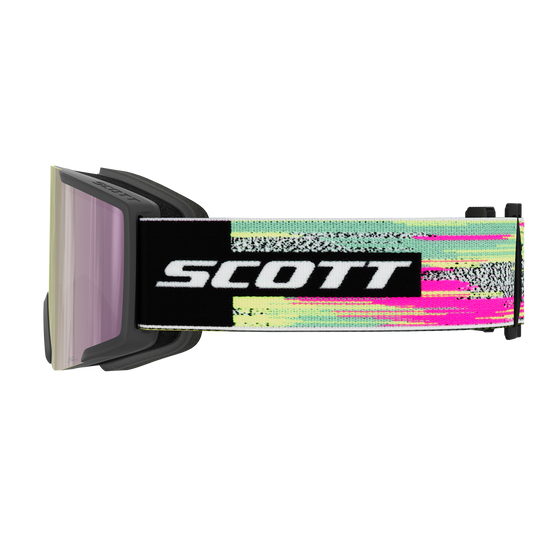 SCOTT Shield Skibrille - Black - Neon Yellow - AMP Lavender Chrome S3 - Bild 4