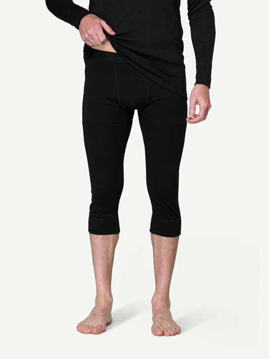 Devold DUO ACTIVE 205 Herren Merino 3/4-Unterhose – Black – Studio 1