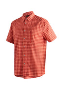 Maier Sports M MATS S/S orange check 46 - PeakStyle