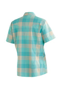 Maier Sports W KENDRA S/S turquoise check 34 - PeakStyle