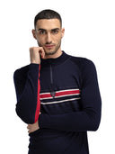 Dale Of Norway M AKSLA MASC BASELAYER HALF ZIP Navy Red OffWhite XXL - PeakStyle