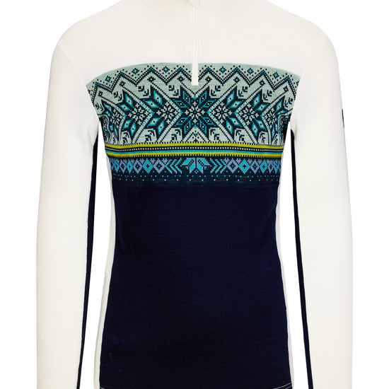 Dale Of Norway M VAIL MASCULINE BASELAYER HALF ZIP Navy Offwhite XXL - PeakStyle
