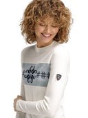 Dale Of Norway W FALKEBERG FEMININE BASELAYER CREW NECK Offwhite Navy XL - PeakStyle
