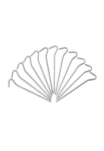 Jack Wolfskin POWER PEG (12 PCS) silver One Size - PeakStyle