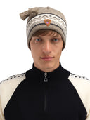 Dale Of Norway VAIL HAT Mountainstone Offwhite Coffee One size - PeakStyle