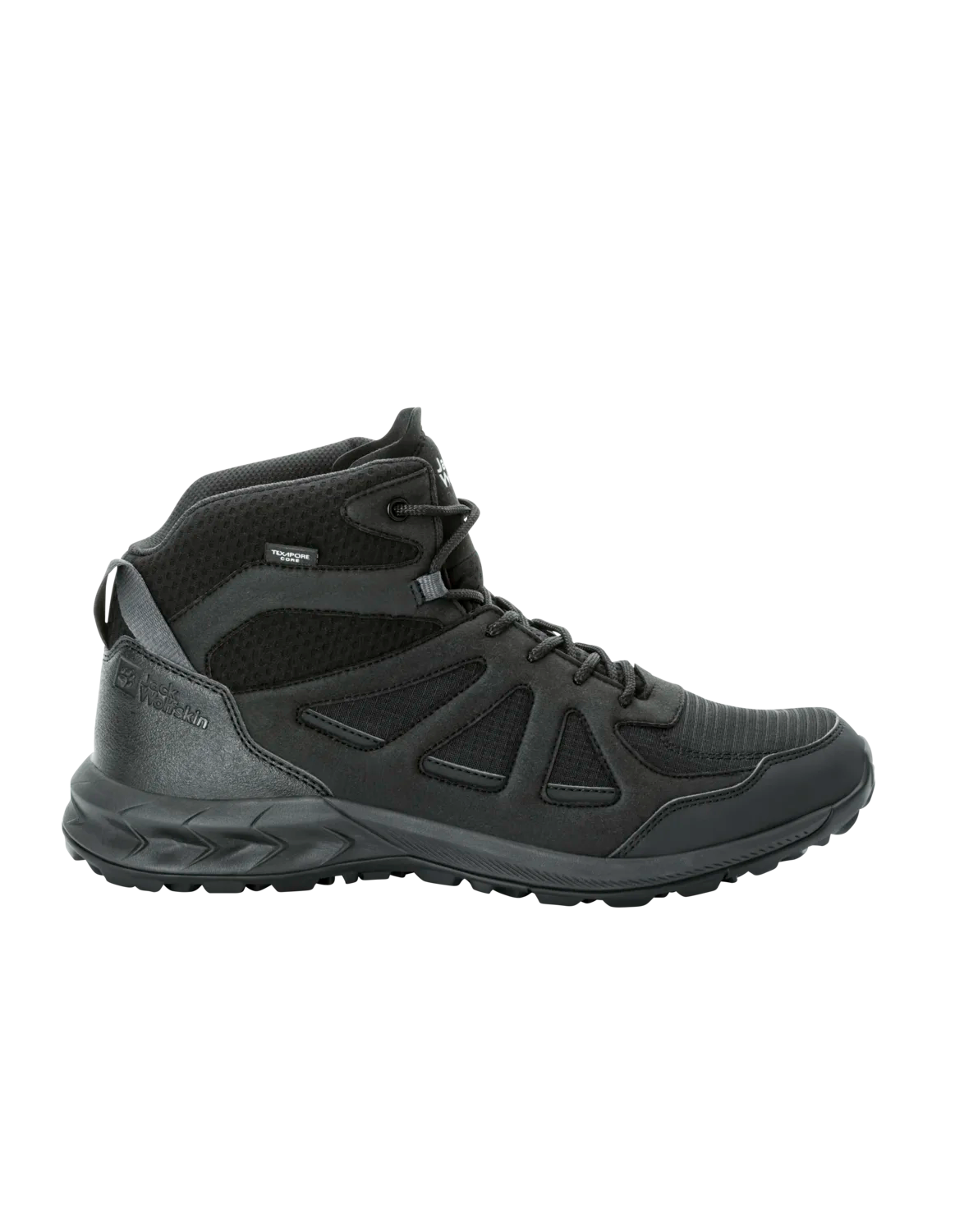 Jack Wolfskin M WOODLAND 2 TEXAPORE MID M black 48 - PeakStyle