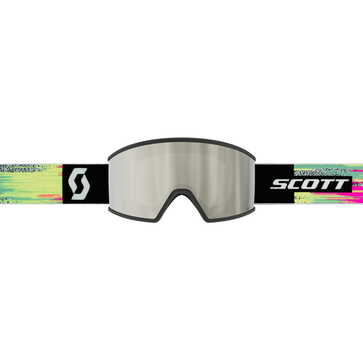 SCOTT Ambit Skibrille - Black - Neon Yellow - AMP White Chrome S2 - Ansicht 2
