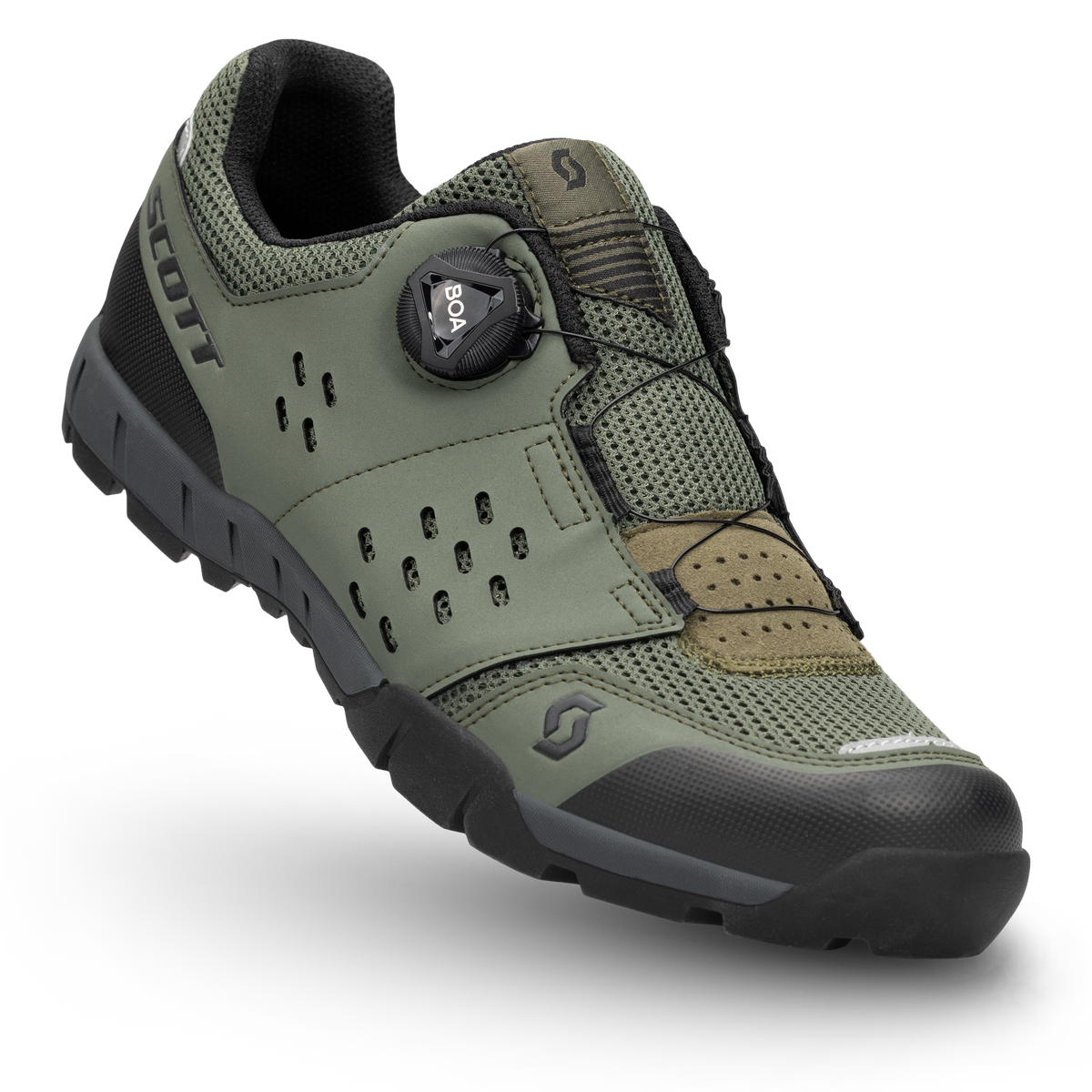 Scott All Mountain Crus-r Herren Mountainbikeschuh | Fir Green - Black | Packshot