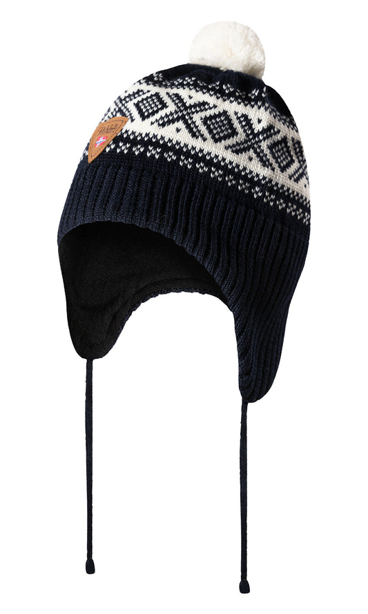 Dale Of Norway CORTINA KIDS 2-4 YEARS HAT Darkblue Offwhite 2 Year - PeakStyle