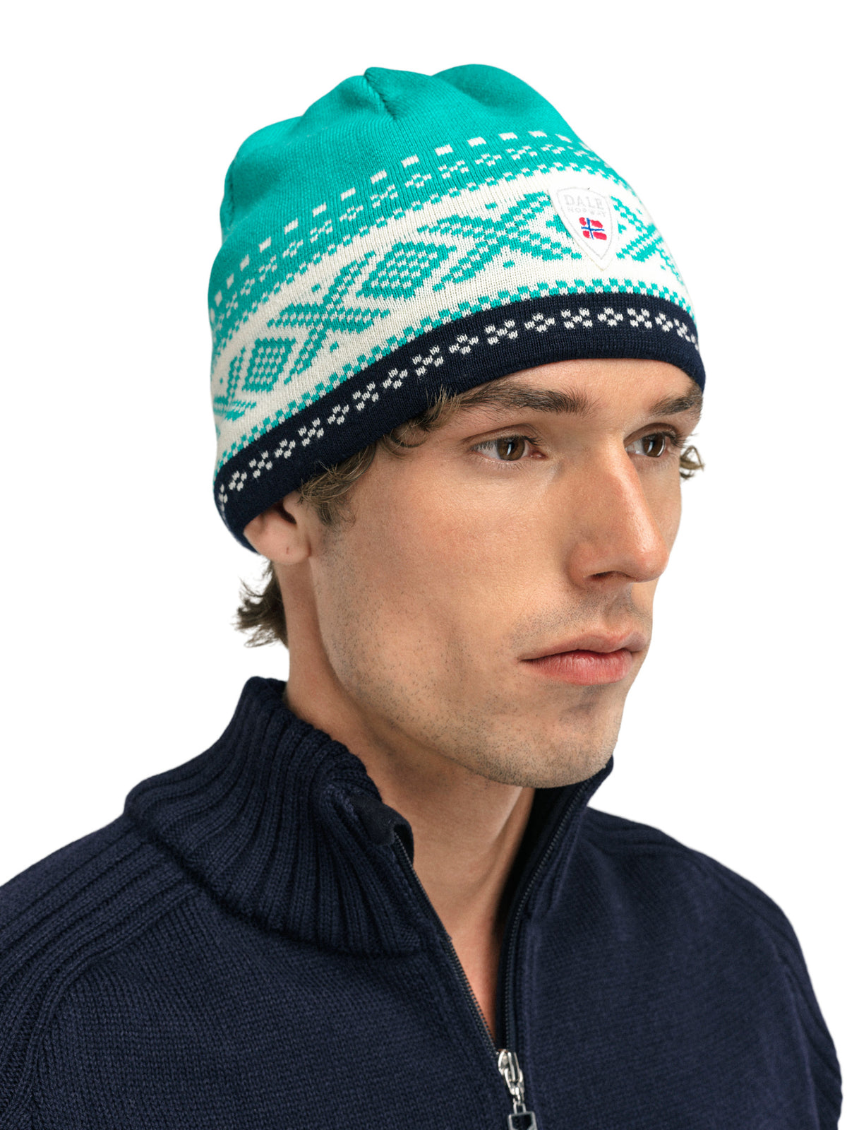 Dale Of Noorwegen DYSTINGEN HOED Pauw Offwhite Marine Eén maat - PeakStyle