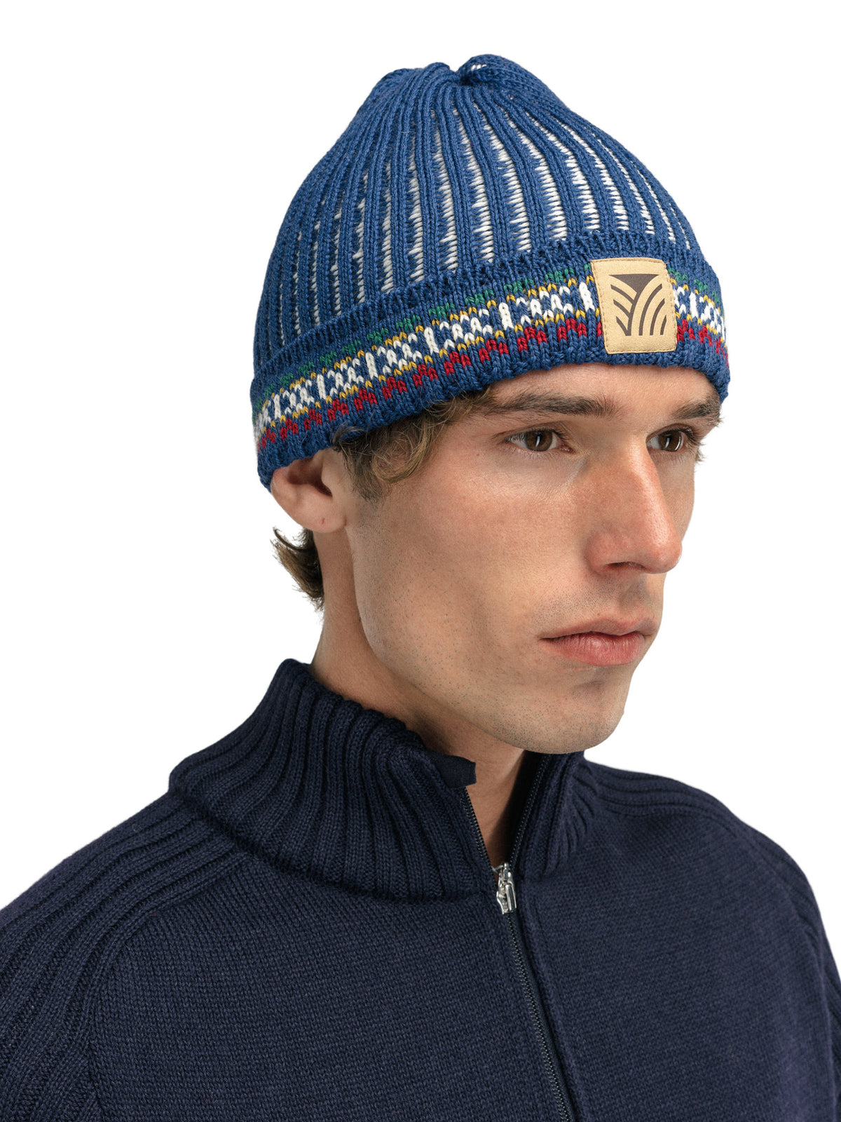 Dale Of Norway 1994 HAT Indigo Offwhite Mustard One size - PeakStyle