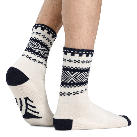 Dale Of Norway CORTINA SOCKS Offwhite Navy L - PeakStyle