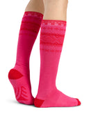 Dale Of Norway CORTINA KNEE SOCKS Pink Red M - PeakStyle