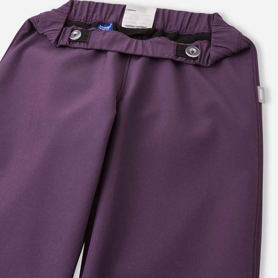 Pantalon softshell Reima Oikotie pour enfants – Deep purple