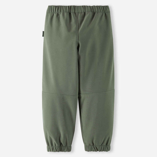 Pantalon softshell Reima Oikotie pour enfants – Vert grisâtre