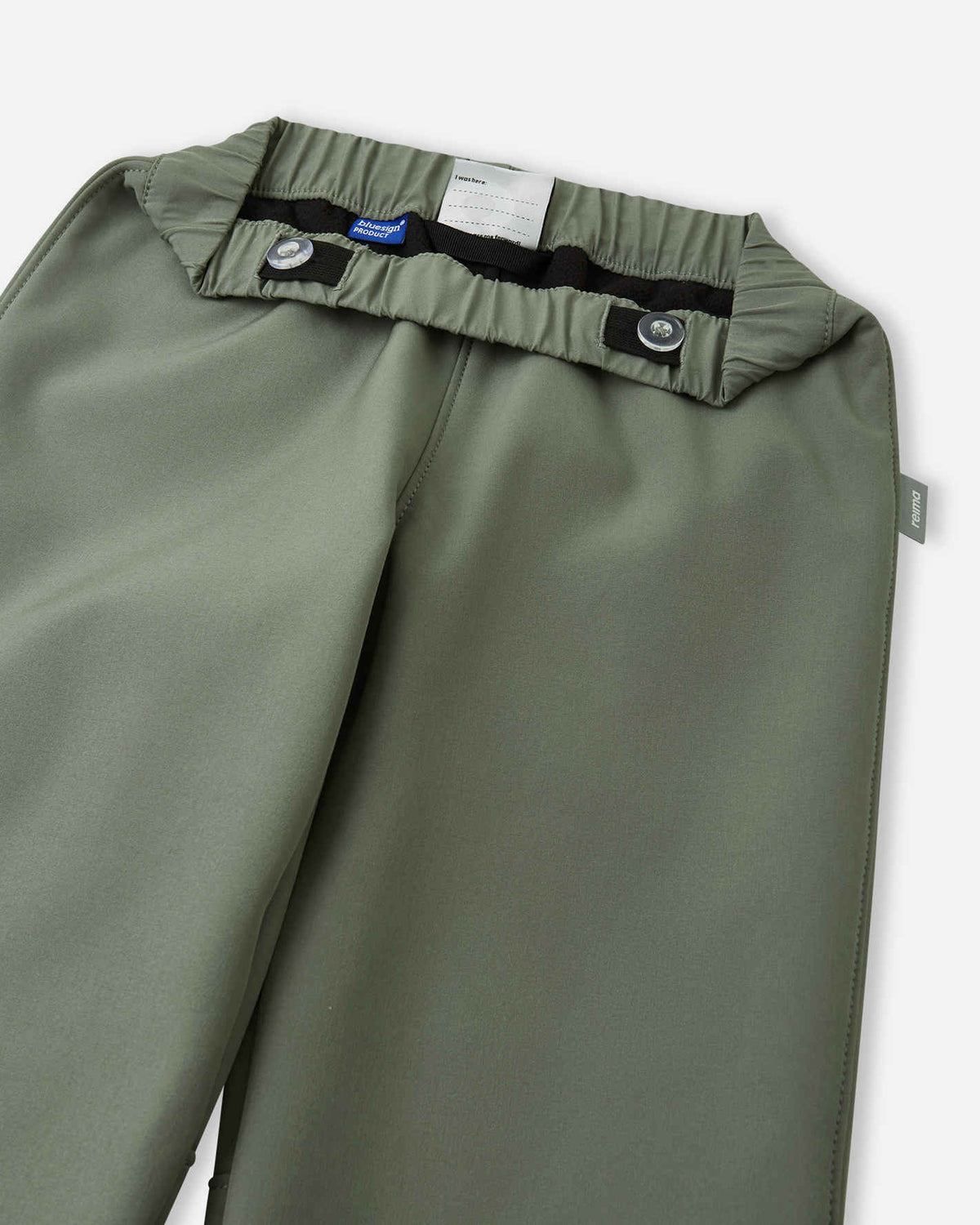 Pantalon softshell Reima Oikotie pour enfants – Vert grisâtre