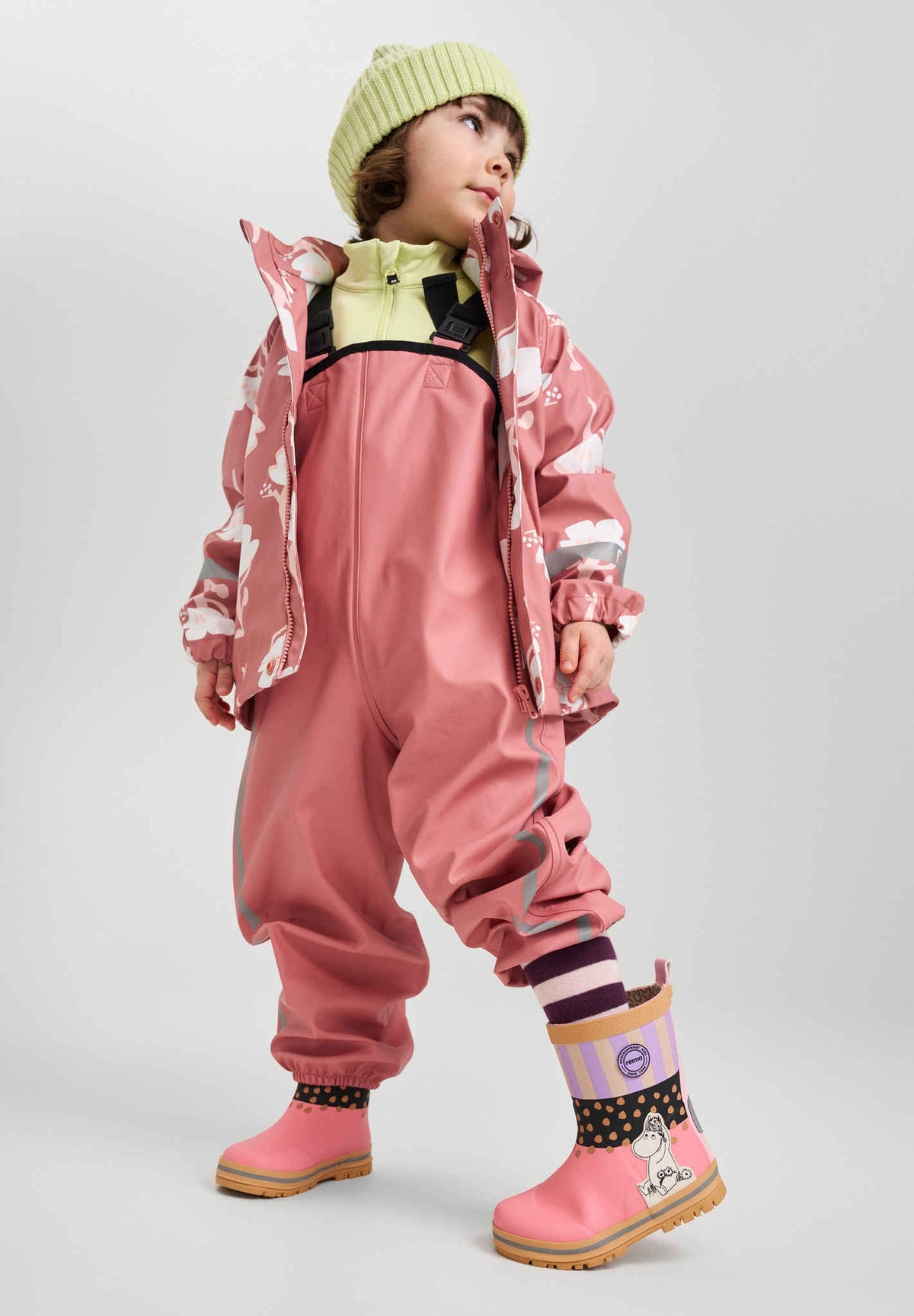 Pantalones impermeables Reima Lammikko para niños – Rose Blush