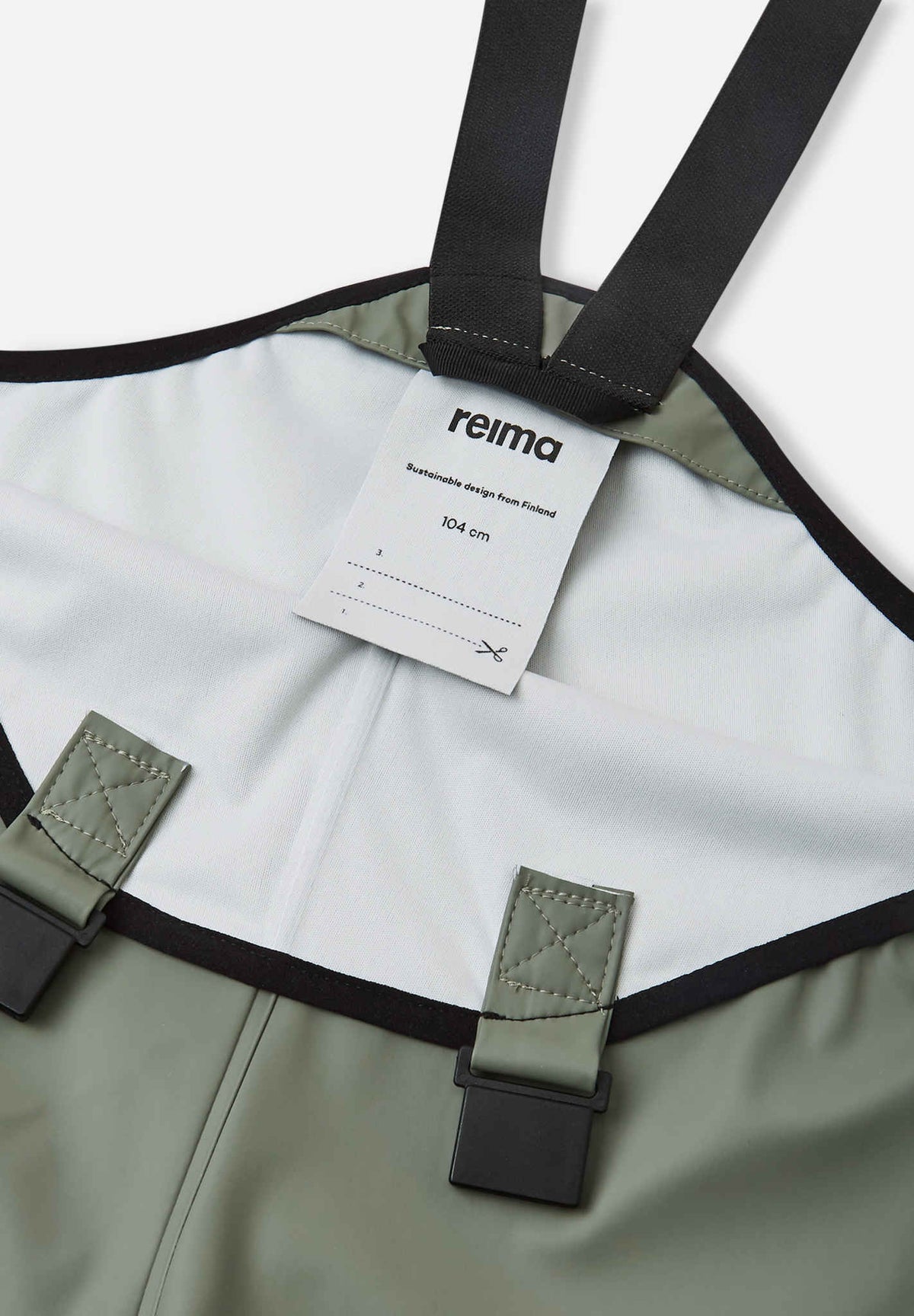 Pantalones impermeables Reima Lammikko para niños – Verde grisáceo