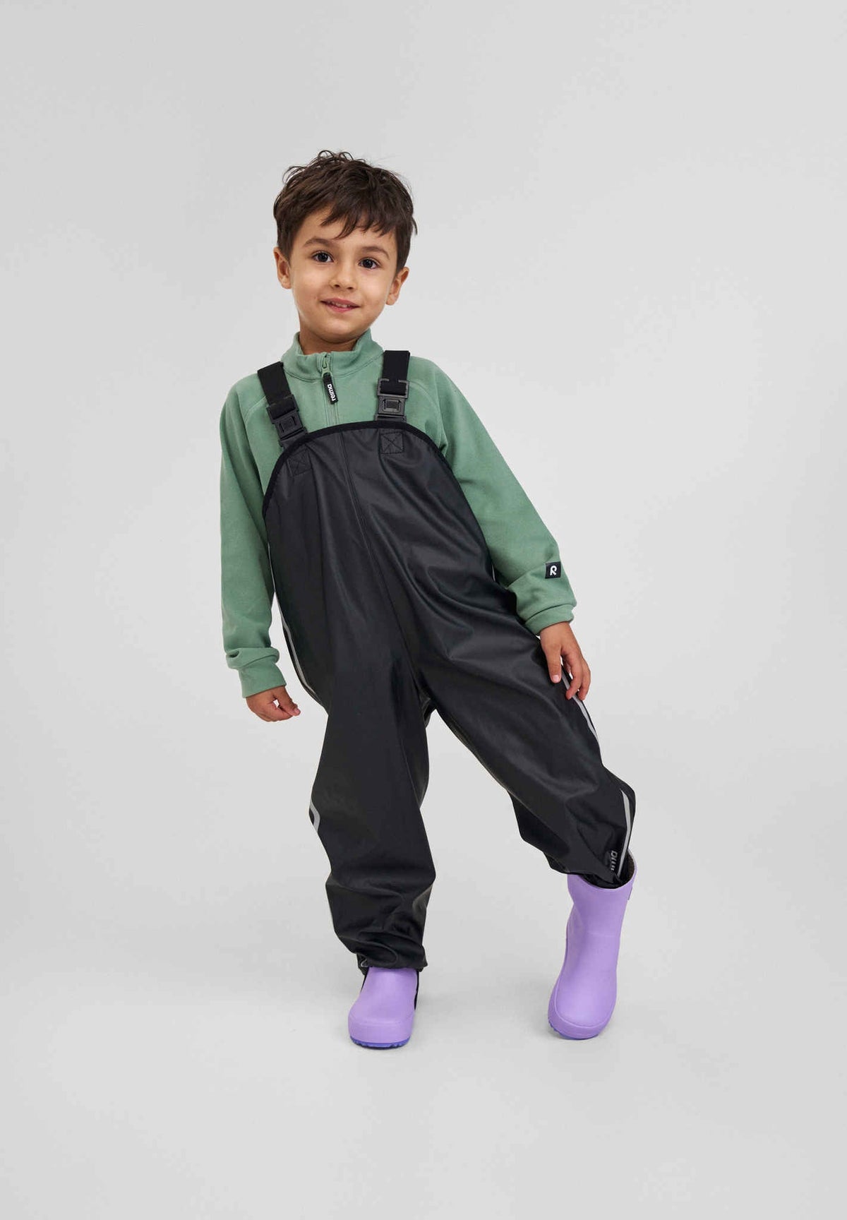 Pantalones impermeables Reima Lammikko para niños – Negro