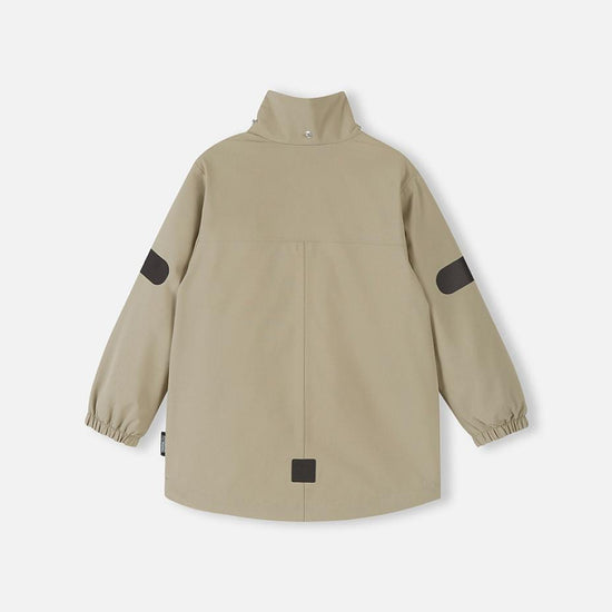 Giacca di mezza stagione ReimaTec di Reima Symppi per bambini, colore Earthy Beige – Packshot, vista laterale 3