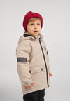 Giacca di mezza stagione ReimaTec di Reima Symppi per bambini, colore Earthy Beige – Foto in studio