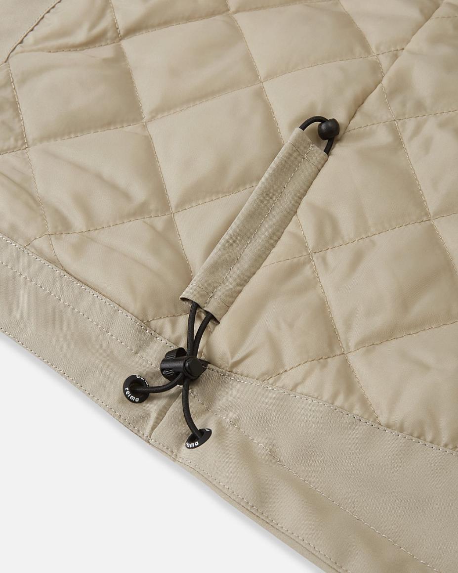 Giacca di mezza stagione ReimaTec di Reima Symppi per bambini, colore Earthy Beige – Dettagli sul materiale