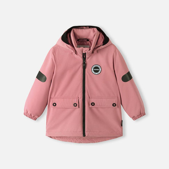 Giacca di mezza stagione Reima Symppis ReimaTec per bambini, colore Rosa Blush – Foto del prodotto (vista frontale)