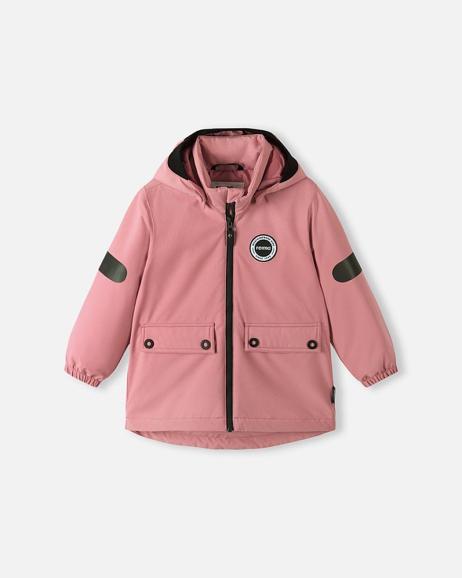Giacca di mezza stagione Reima Symppis ReimaTec per bambini, colore Rosa Blush – Foto del prodotto (vista frontale)