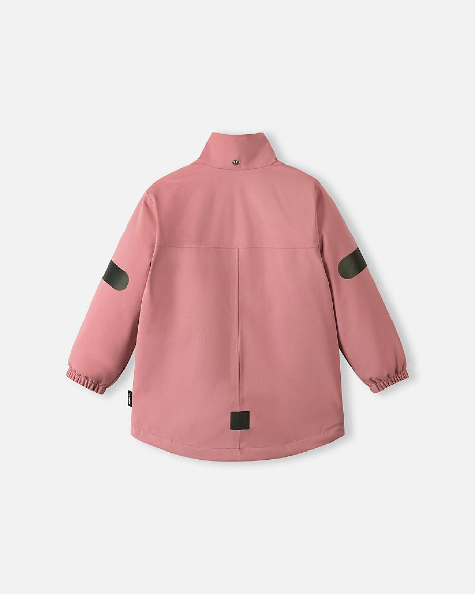 Giacca di mezza stagione ReimaTec di Reima Symppi per bambini, colore Rose Blush – Packshot, vista laterale 3