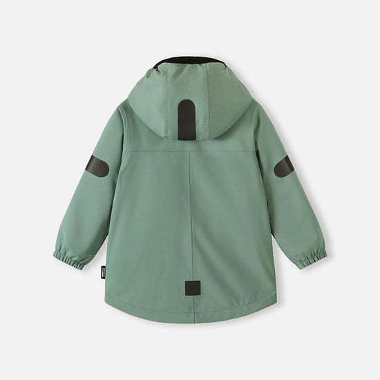Giacca di mezza stagione ReimaTec di Reima Symppi per bambini, colore Stone Green – Foto del prodotto (retro) 2