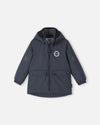Giacca di mezza stagione ReimaTec per bambini di Reima Symppi, modello Soft Black – Foto del prodotto (vista frontale)