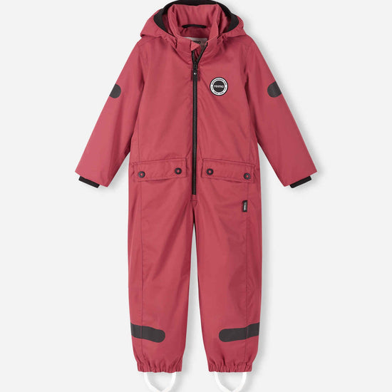 Combinaison de mi-saison Reima Sevetti ReimaTec pour enfants, couleur Red Clay – Photo du produit (face avant)