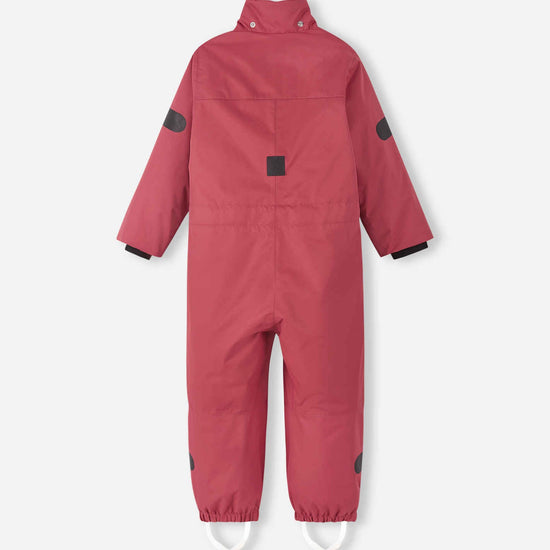Combinaison mi-saison Reima Sevetti ReimaTec pour enfants, couleur Red Clay – Photo de produit : détail de la capuche
