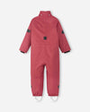 Combinaison mi-saison Reima Sevetti ReimaTec pour enfants, couleur Red Clay – Photo de produit : détail de la capuche