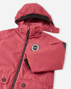 Combinaison de mi-saison Reima Sevetti ReimaTec pour enfants, couleur Red Clay – Détails du produit : capuche