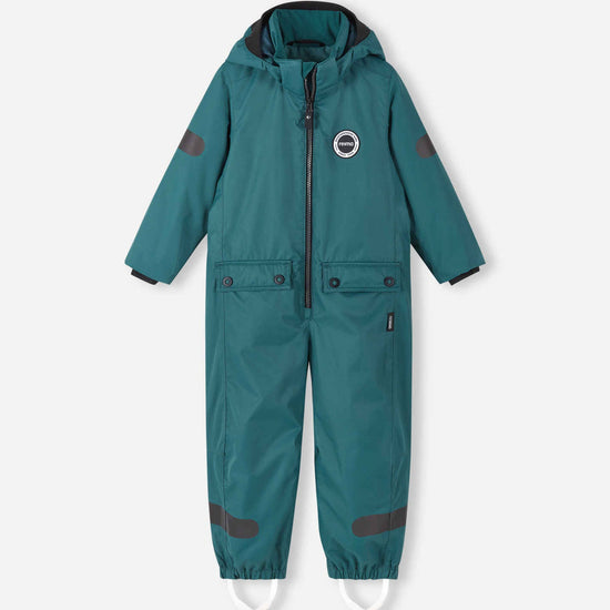 Combinaison de mi-saison Reima Sevetti ReimaTec pour enfants, couleur Dark Teal – Photo de présentation (face avant)