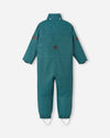Combinaison mi-saison Reima Sevetti ReimaTec pour enfants, couleur Dark Teal – Détail de la capuche (photo de produit)