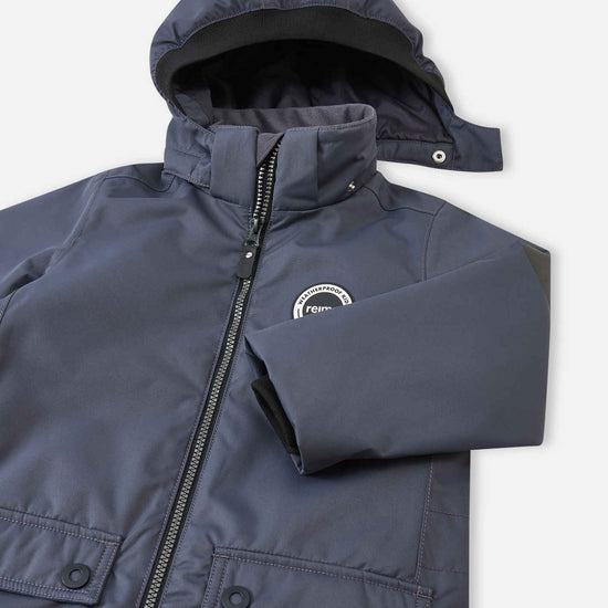 Combinaison de mi-saison Reima Sevetti ReimaTec pour enfants, Soft Black – Détails du produit : capuche