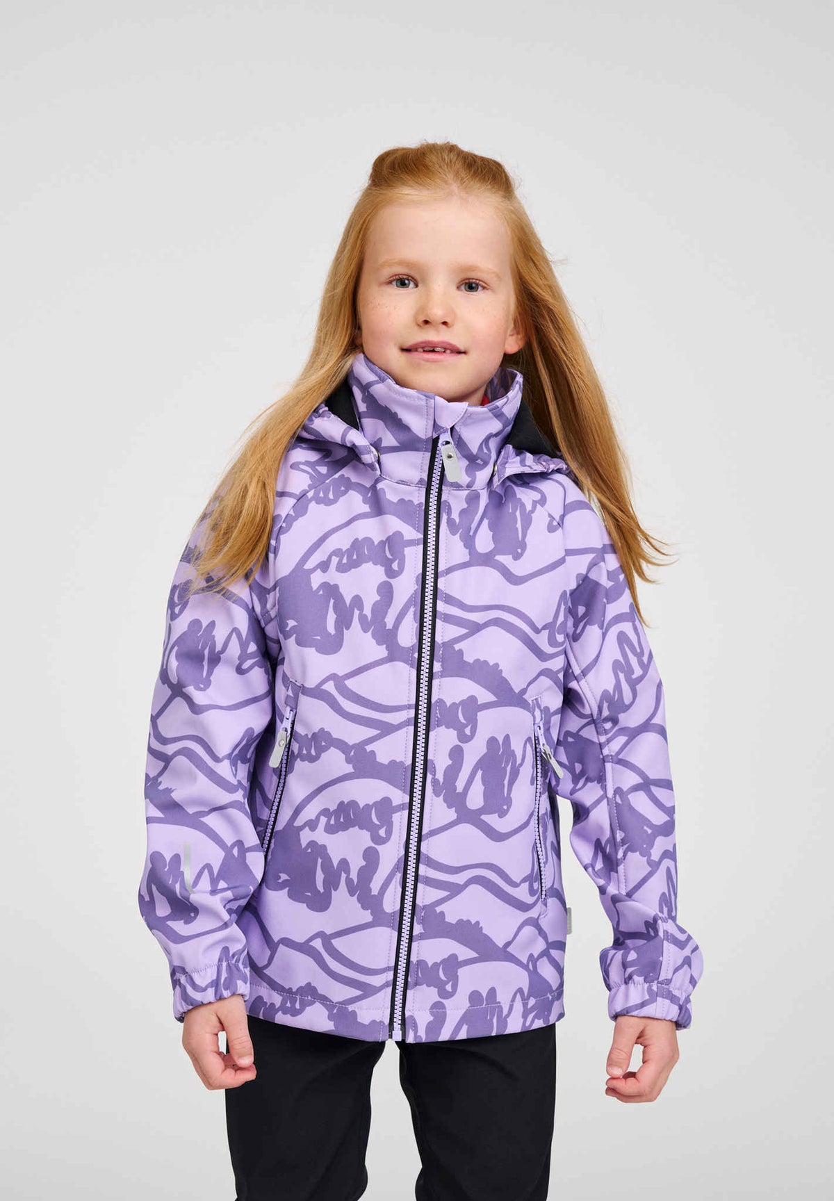 Reima Aitoo Softshelljacke Kinder in Blooming Lilac – Produktgrafik