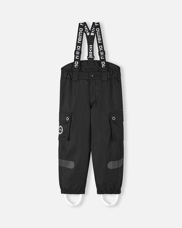 Pantaloni da neve Reima Tiksi ReimaTec per bambini, neri – Foto del prodotto (lato anteriore)