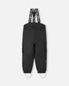 Pantaloni da neve Reima Tiksi ReimaTec per bambini, neri – Foto del prodotto (retro)