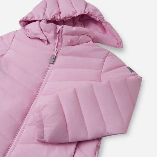 Reima Uumaja leichte Isolationsjacke Kinder Light Heather – Packshot mit geöffneter Kapuze 3