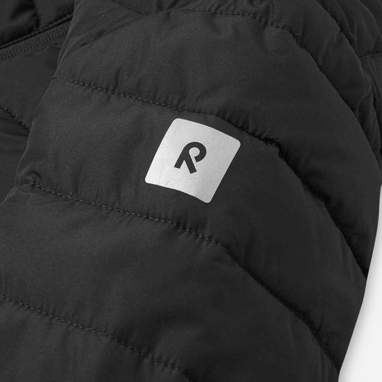 Reima Uumaja leichte Isolationsjacke Kinder Black – Reflektordetail