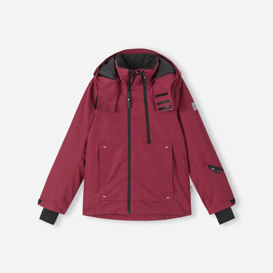Reima Tieten ReimaTec Skijacke Kinder in Maroon – Vorderansicht